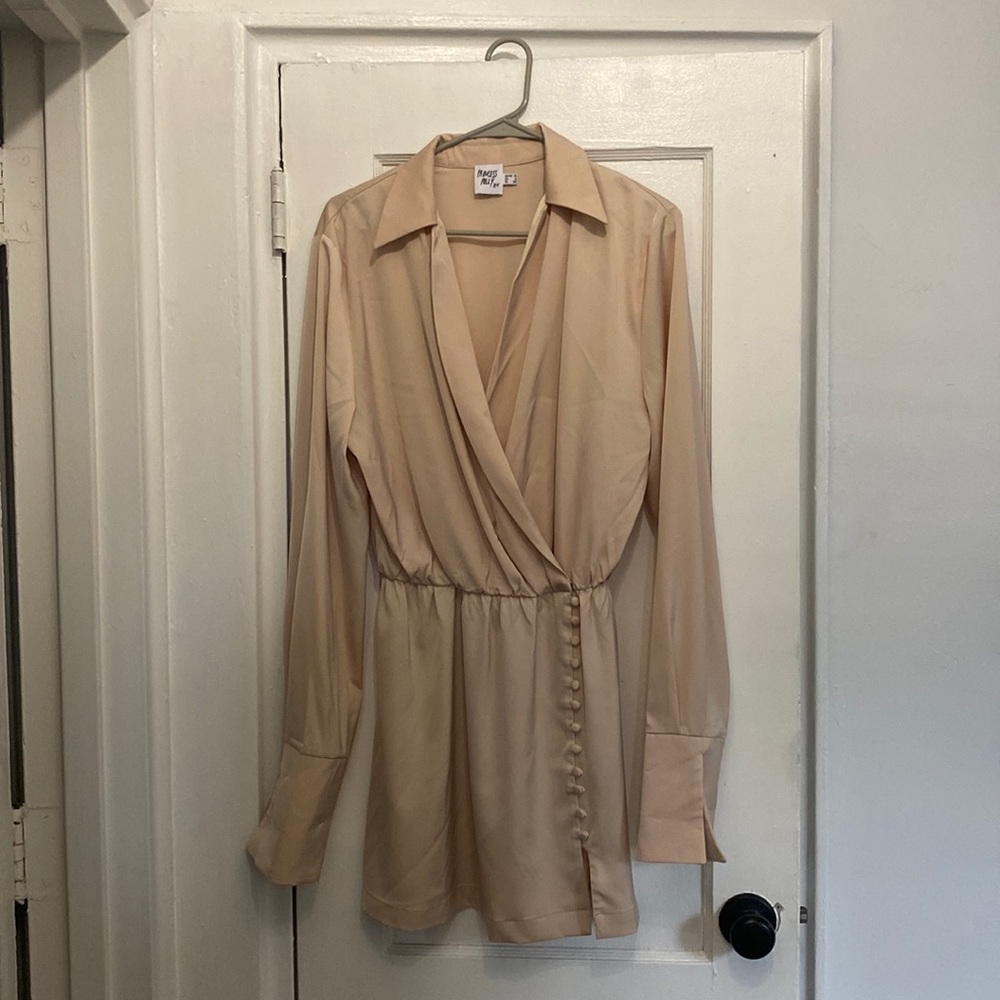 Princess Polly Nicola Mini Dress Beige